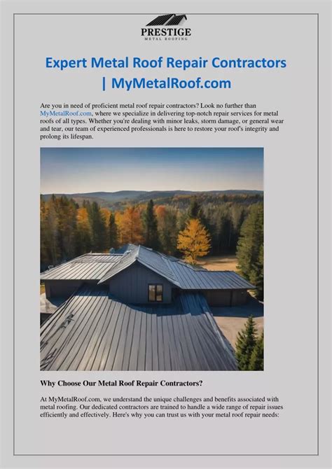 metal roofing repair contractors cost